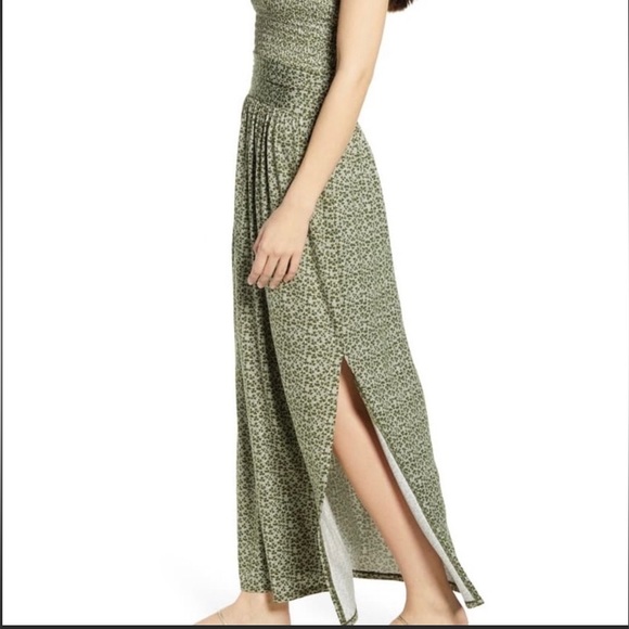 BP Clover Strapless Smocked Maxi Dress Size S NWT - Picture 2 of 9